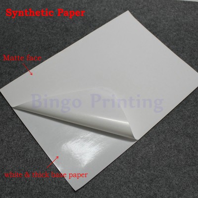 synthetic sticker printing