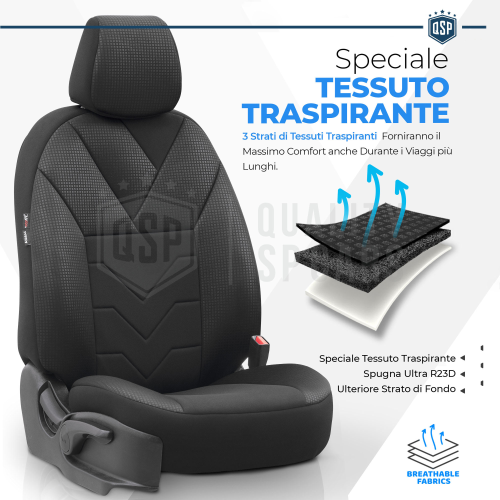 COPRISEDILI per Ford Ka in Tessuto COMPLETI Anteriori + Posteriori TÜV - Foto 2 di 13