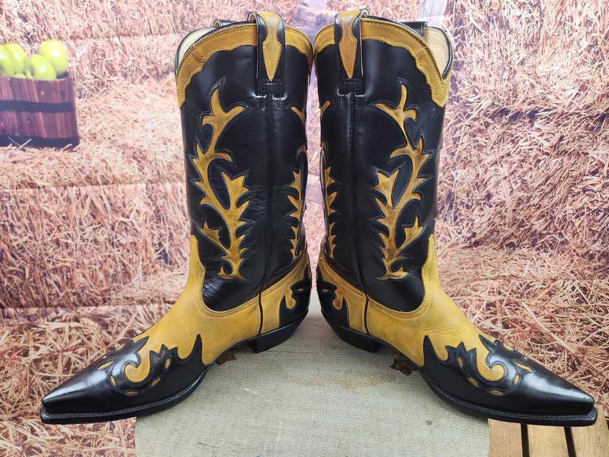 Boots with black and yellow best sale tag