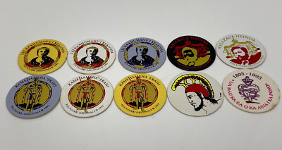 Lot 10 Hawaiian Kingdom Königshaus Poi Pourri Sammel-Pogs Milk Caps Slammer