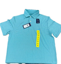 IZOD Men's Short Sleeve Polo Blue Radiance, SMALL NWT