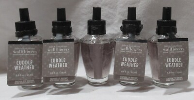 Bath & Body Works Wallflower Fragrance Refill Bulb Set Lot of 5 CUDDLE WEATHER