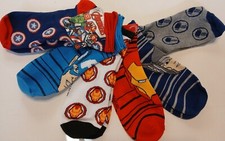 Marvel Avengers NEW Boy  s Socks Medium/Large Low Cut 6 Pack