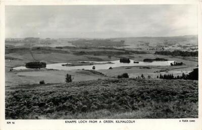 Kilmacolm Scotland Knapps Loch From A Green OLD PHOTO