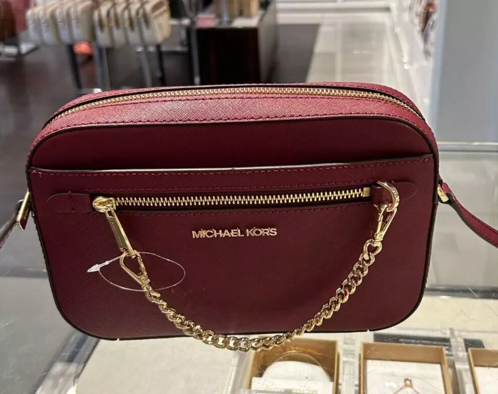 Michael Kors Large Leather Crossbody Bag Purse Handbag Messenger