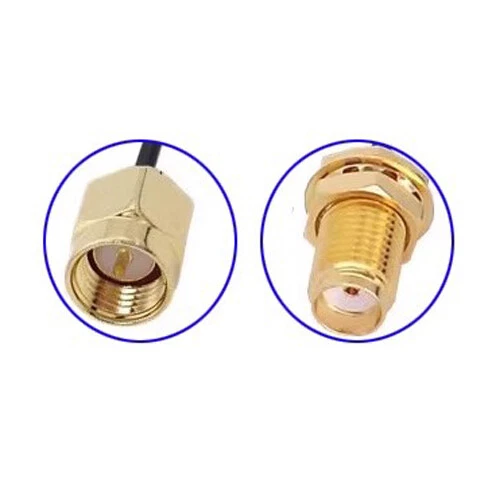 Adaptador conector cable coaxial de datos de computadora RG174 SMA macho hembra a USB NUEVO - Imagen 2 de 6