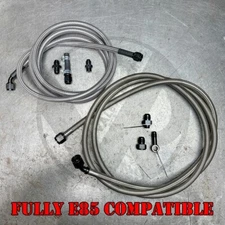 96-00 Civic E85 Compatible Stainless Steel Fuel Line Kit -8AN FEED 6AN RETURN