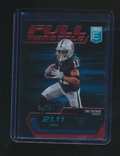 TRE TUCKER 2024 PANINI DONRUSS ELITE FULL THROTTLE RED PARALLEL 64/75 #18