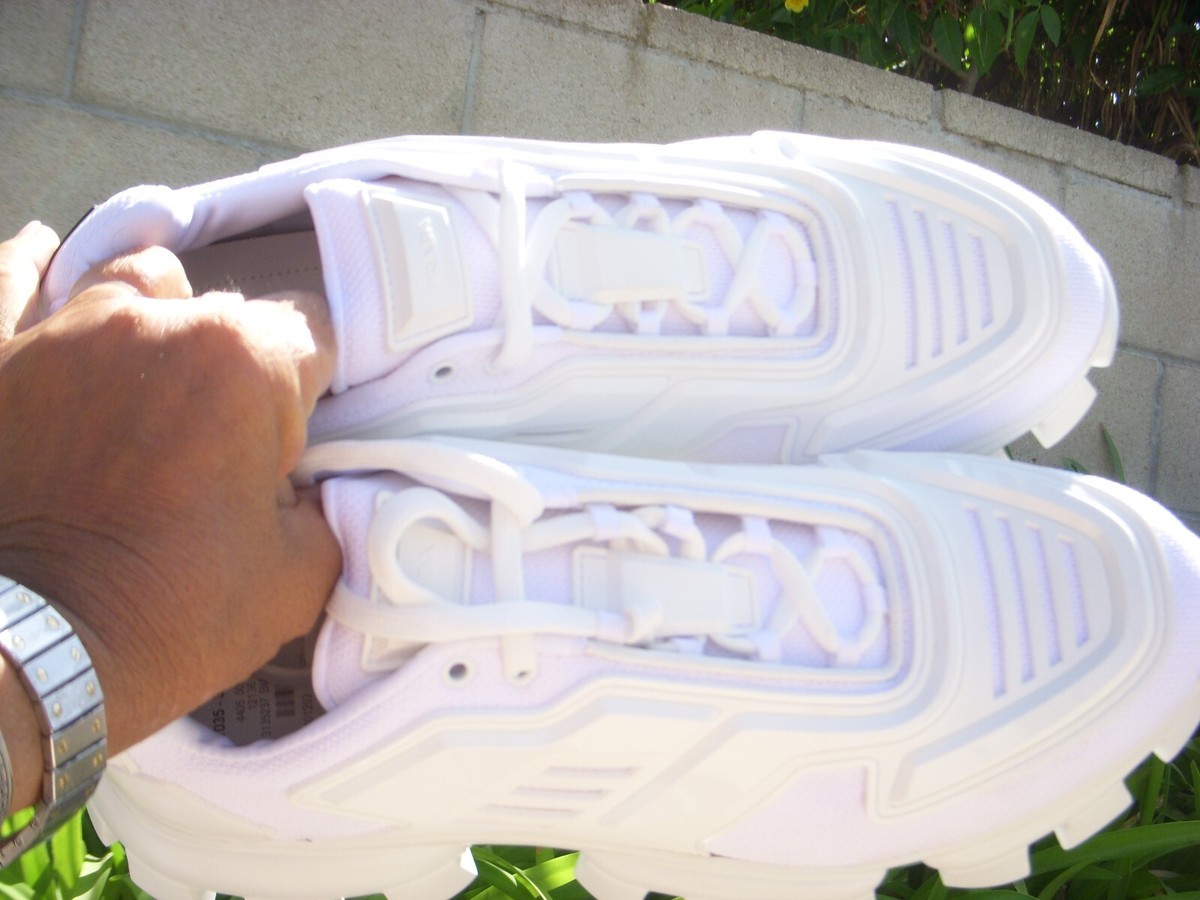 Prada CLOUDBURST THUNDER Lug-Sole Fabric Sneaker White M US9