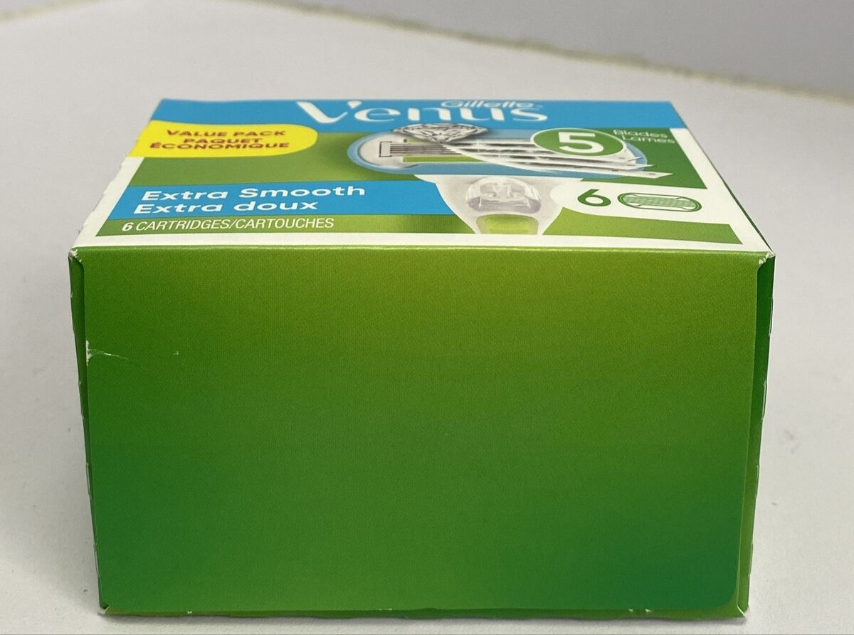 Gillette Venus Extra Smooth Extra Doux Value Pack 5 Blades 6 Cartridges