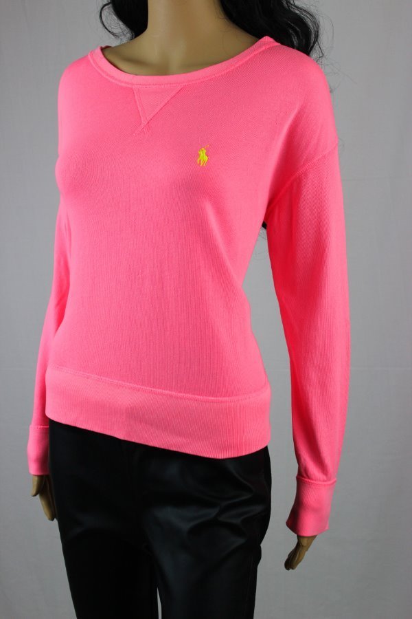 POLO Ralph Lauren French Terry SweatshirtNeon pinkNWT POLO Ralph Lauren French Terry SweatshirtNeon pinkNWT