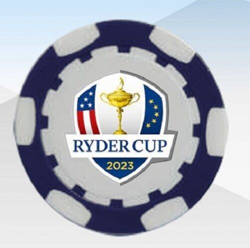 Ryder Cup 2023 Blue Poker Chip - 1pc - Picture 1 of 3
