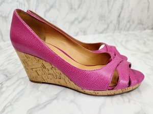 light pink wedge heels