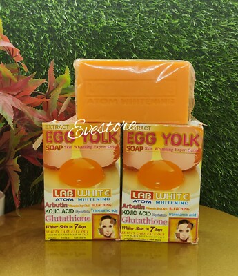 Extract L- white  Egg Yolk Face & Body  Soap With Glutathion & Kojic   X 1 
