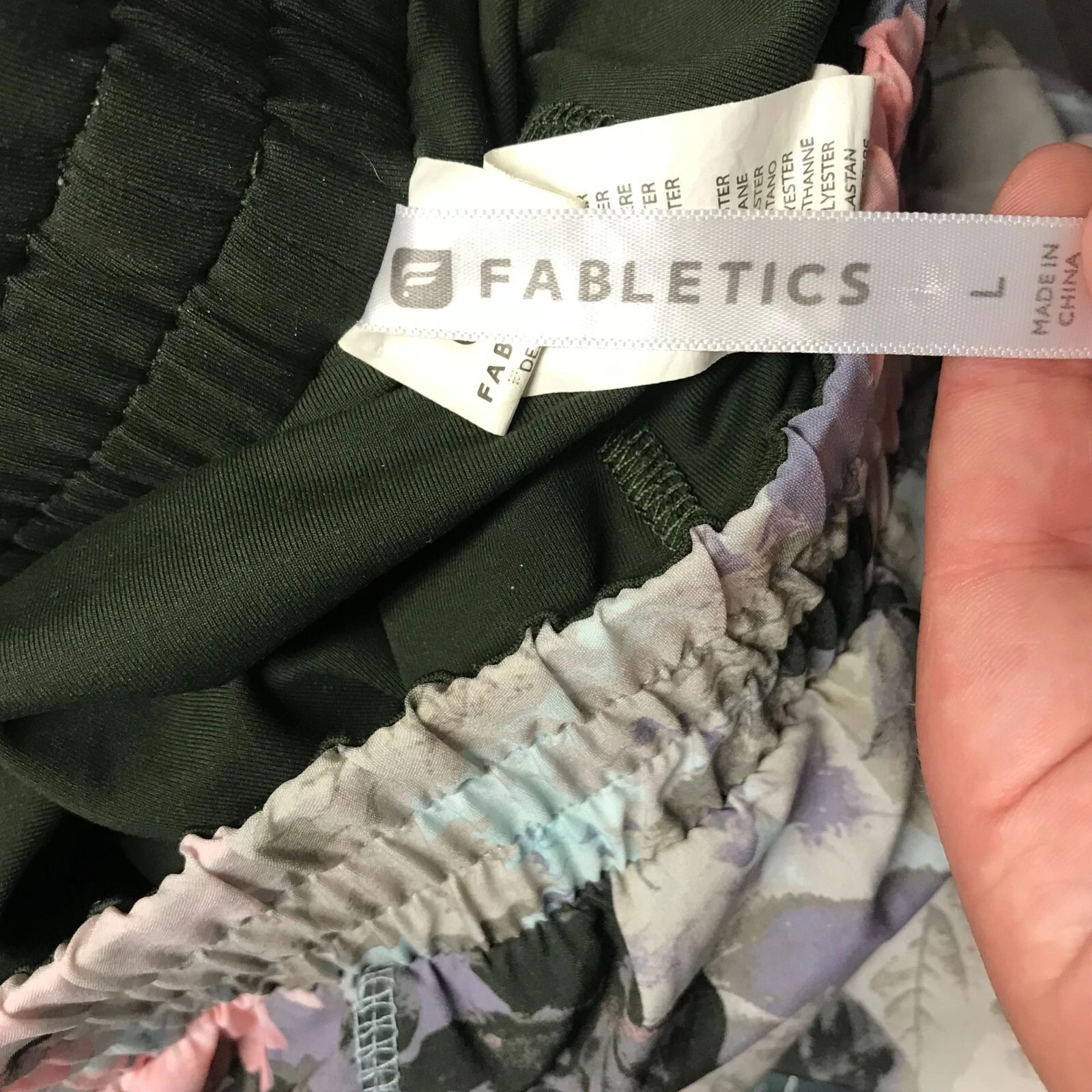 fabletics floral elastic waist shorts