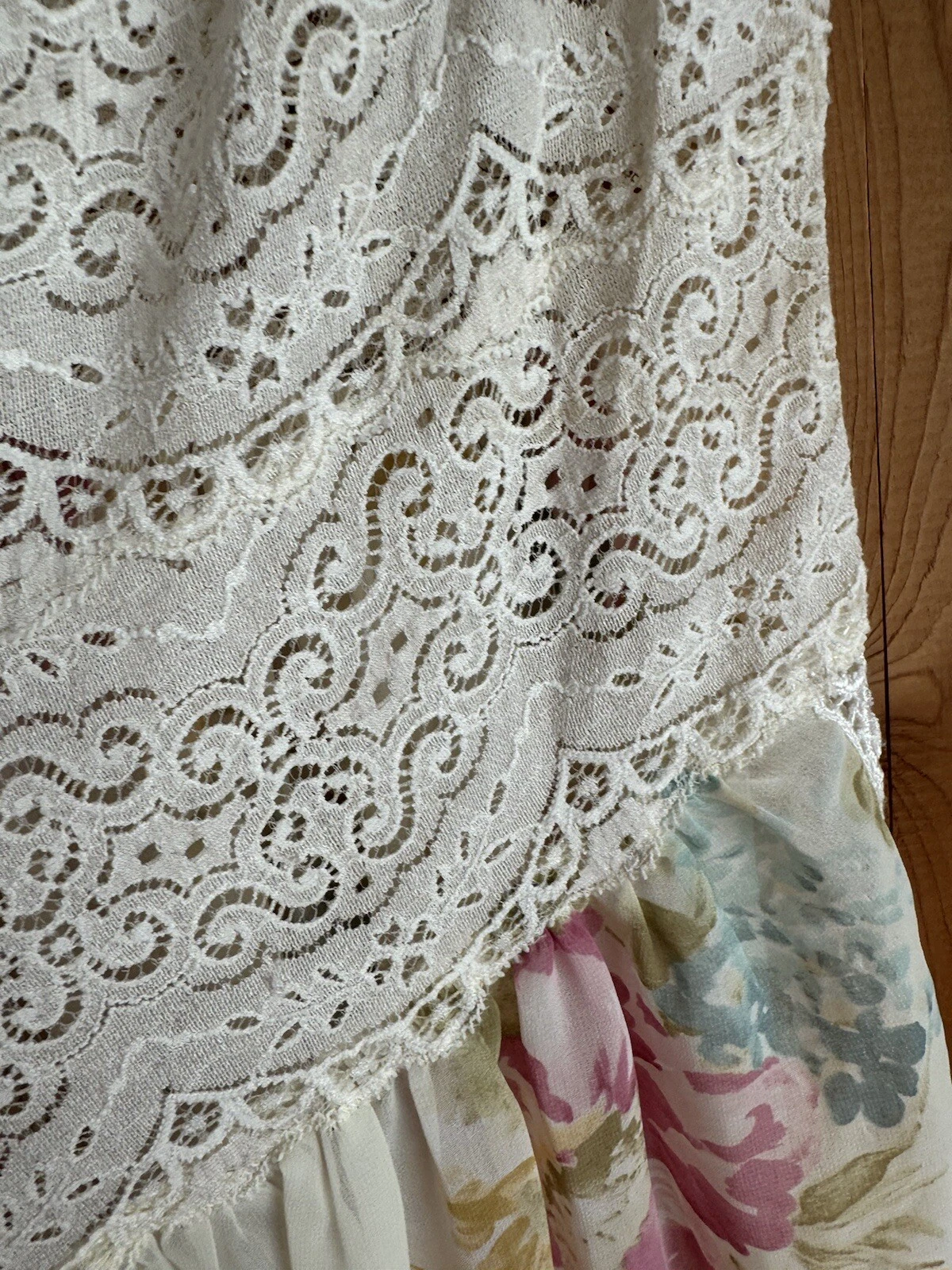 UNDERCOVER VTG VICTORIA SECRET COLLECTION MAXI SLIP DRESS BOHO M L Romantic (BB) Floral