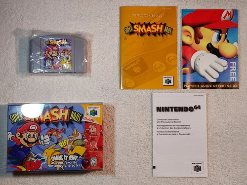 Super Smash Bros (Nintendo 64, 1999) CIB 100% Complete Authentic - Tested