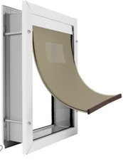 Dog Door with Aviation Aluminum Frame, Magnetic Flap Design Large Wall Door