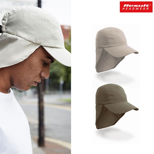 Result Headwear Legionnaires Hat RC069X Adults Sun Protection Neck