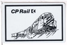 Single Railroad Playing Card "Canadian Pacific, CP-15b" Bollhagen Bk, Standard
