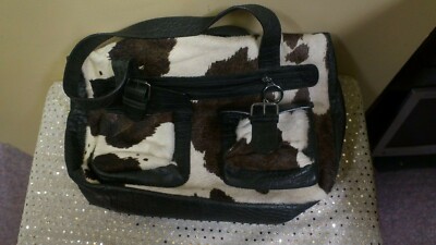 CLAUDIA FIRENZE ITALIAN GENUINE LEATHER COWHIDE WOMENS PURSE 16W X 10H