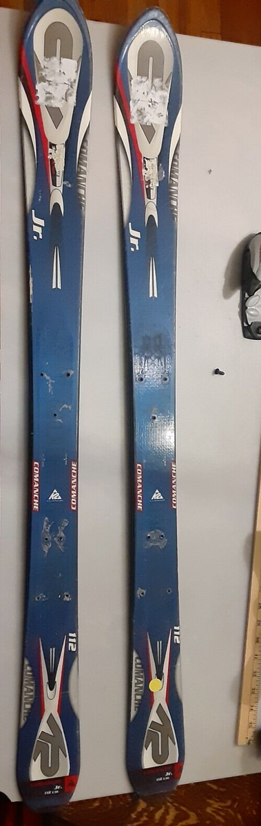 K2 COMANCHE 2COM 146cm オールラウンドスキー板 K2 COMANCHE JR SKIS 112 CM KIDS, blue, wear, minor rust, no