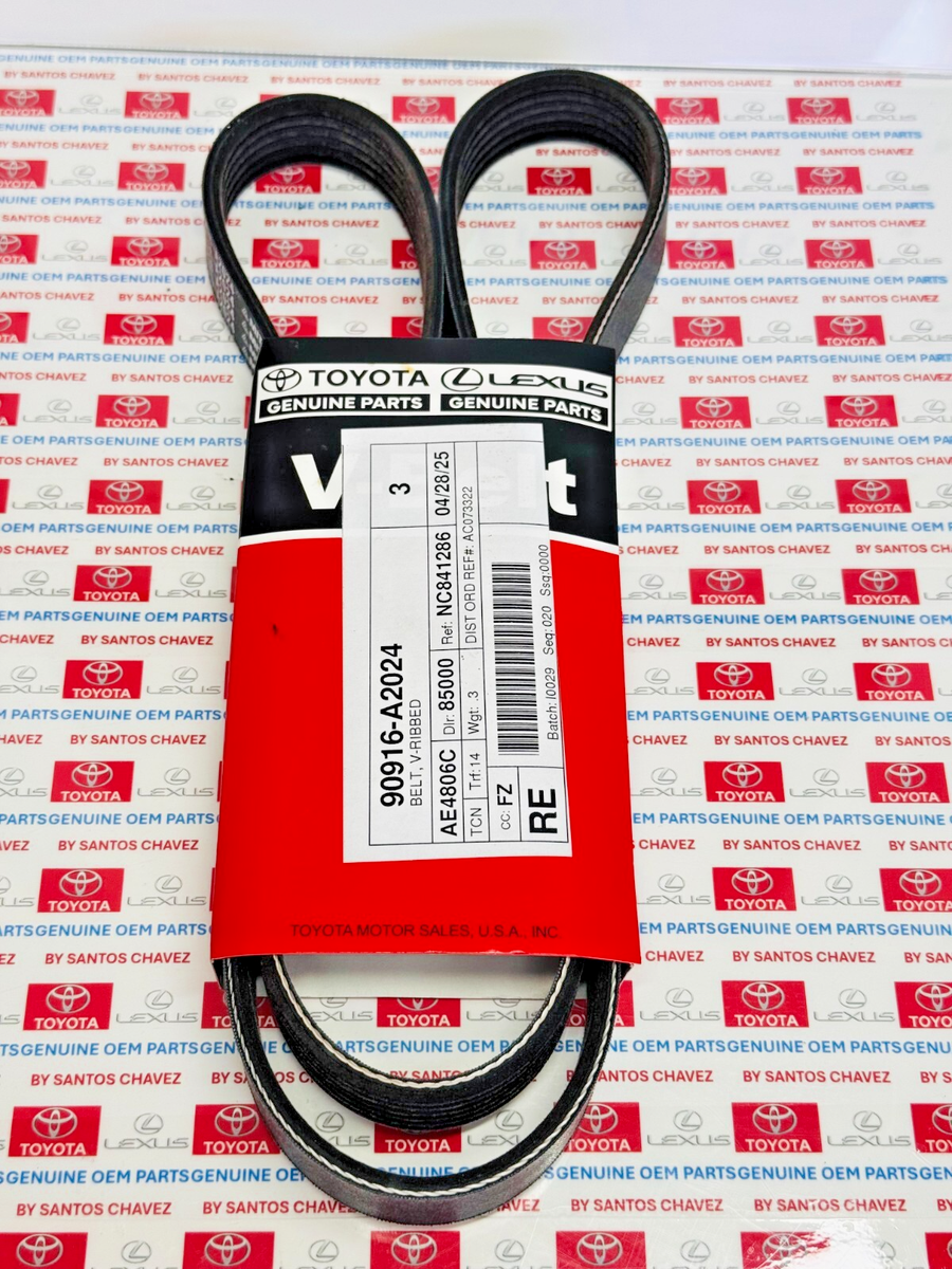 Toyota Tacoma 2016-2023 V6 3.5L Serpentine Belt Genuine 90916-A2037