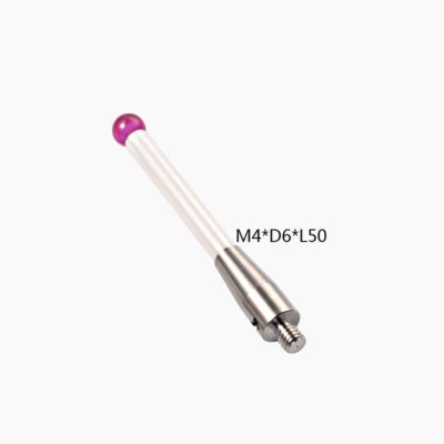 DANTECH CMM Touch Probe Stylus 6mm Dia Ruby Ball Ceramic Stem M4 CMM Styli A-5000-3709