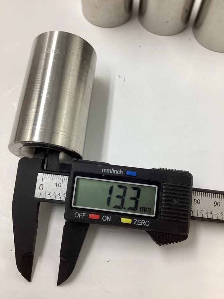 QTY 4  Point Ratchet Wrench Socket 1F13W303 SS Stainless Steel 6.35" x 1.33" - Image 2 of 4