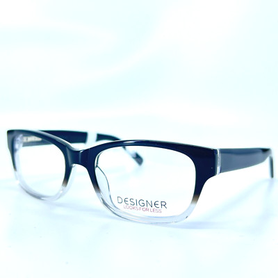 Designer Looks For Less A4001 BLKGT Black Rectangle Eyeglasses 52[]18 145  mm b2