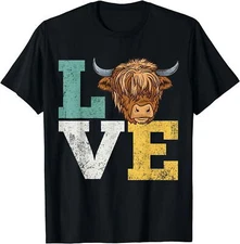 Highland Cows Farmer Vintage T-Shirt