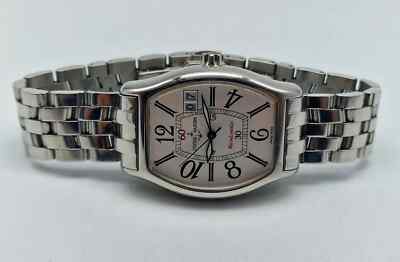 ULYSSE NARDIN MICHELANGELO 233-48 SILBER ZIFFERBLATT AUTO HERREN UHR BOX&PAPIERE /R053