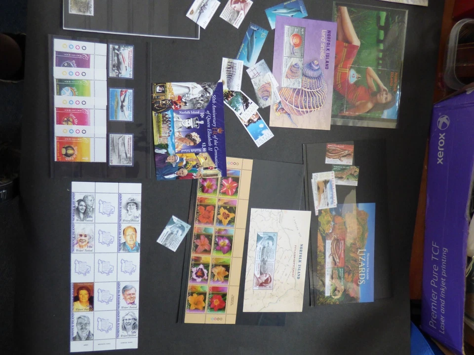 Norfolk Island Stamp Collection Lot Mint Never Hinged MNH FV Face Value - Image 3 of 4