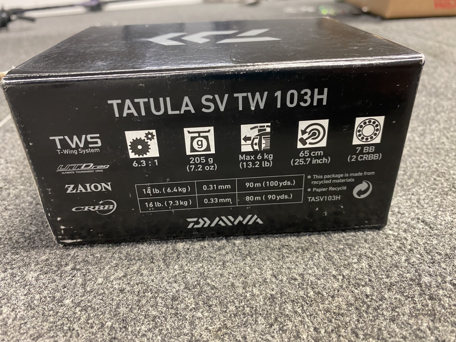 Diawa Tatula SV TW 103H 6.3:1 Baitcaster Fishing Reel
