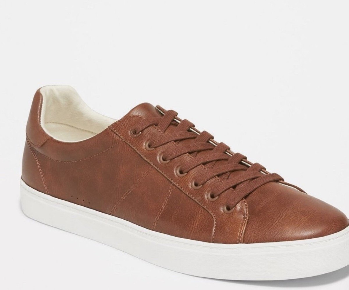 Slip Ons Tenis Old Navy Para Hombre Old Navy Faux Leather Cognac