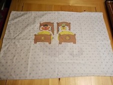 Vintage 1970s Bert, Ernie, Big Bird Pillowcase Sesame Street Muppets