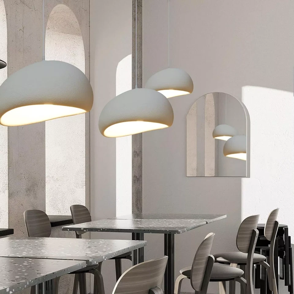 Arturesthome Nordic Oval Pendant Light Chandelier Light Lampshade Dining Room US - Image 4 of 4