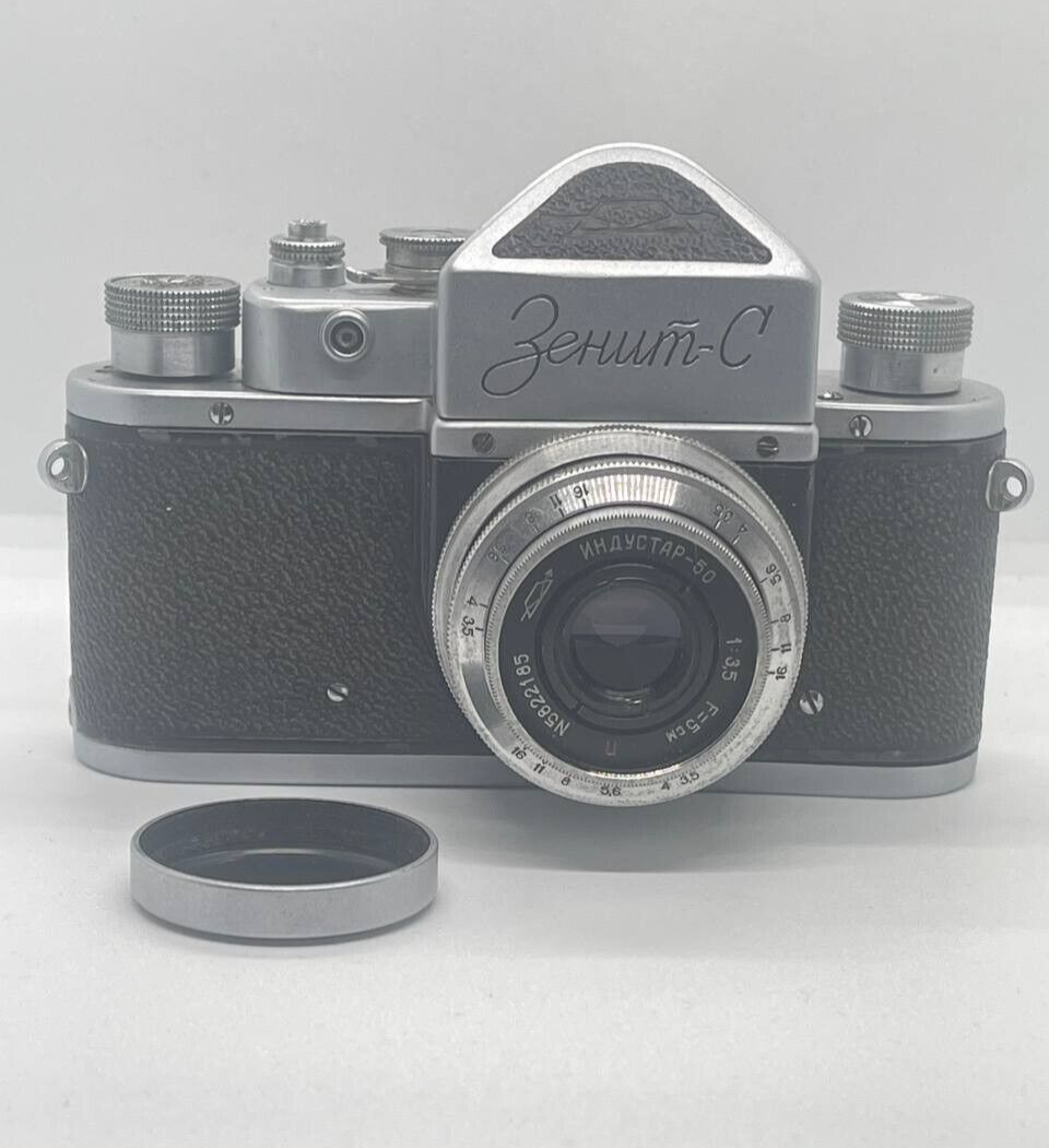 Zenit S (ЗЕНИТ С) Vintage Film Camera Lens INDUSTAR-50 50mm f/3.5