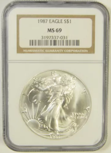 1987 Silver Eagle NGC MS-69 #37-031