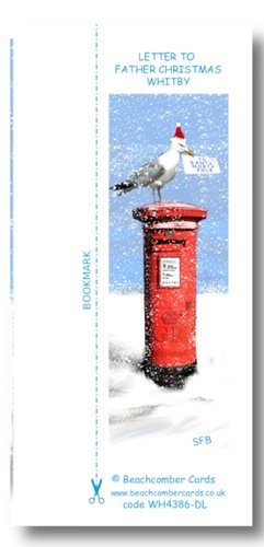 WHITBY SEAGULL CHRISTMAS CARD by Beachcomber Cards - Picture 3 of 3
