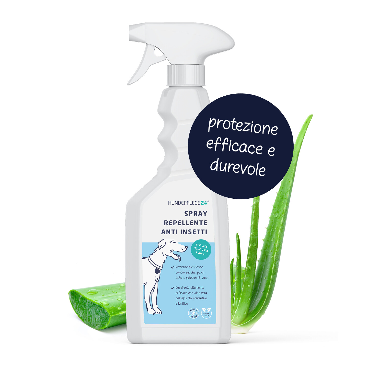 Spray antizecche, repellente contro insetti & rimedio anti pulci per cane e...