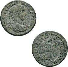 Alexander Severus Philadelphia Lydien Bronze Nike Kranz BMC 99 SNG v. Aul. 8241