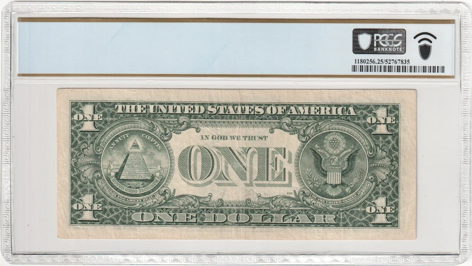 1995 $1  FRN ~ OVERPRINT MISALIGNMENT ERROR  ~ High Serial # A 94972220 L ✔ - Image 3 of 3