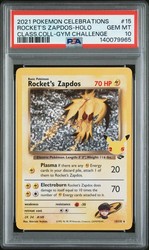 Rocket's Zapdos 15/132 Celebrations Classic Collection Holo