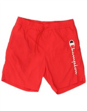Champion Herren Grafik Badeshorts klein rot Polyester BZ10