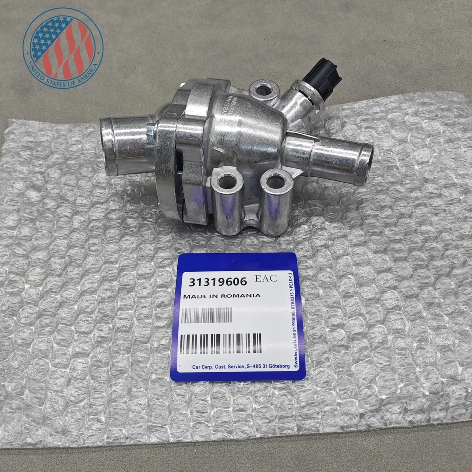 1× Thermostat Housing Aluminum Upgrade Kit 31319606 For Volvo C70 V50 S40 Foto 2 de 4