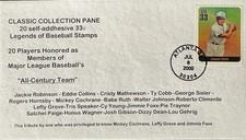 3408 Legends of Baseball 2XFDC Stuffer Jimmie Fox 