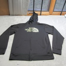 The North Face Full Zip Sweatshirt Mens Medium Black Full Zip Hooded Outdoor