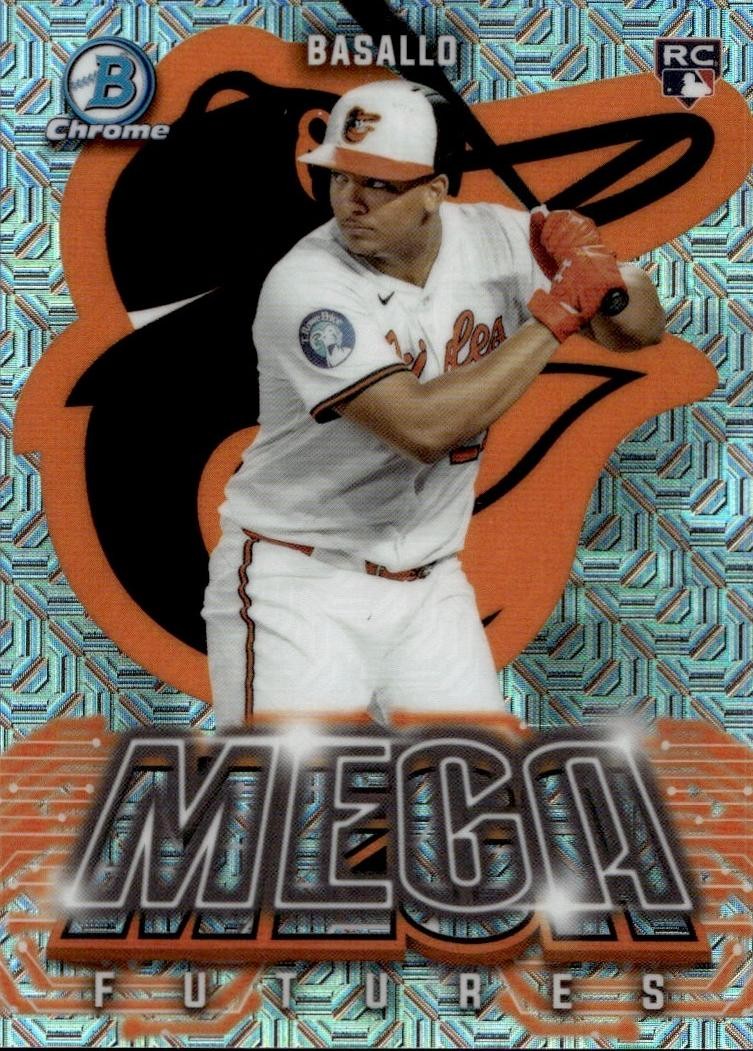 2026 Bowman Mega Box Mega Futures Samuel Basallo #MF-15 Mojo Refractor Rookie RC