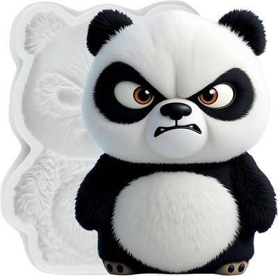 Panda Polymer Clay Molds Cartoon Panda Silicone Mold for DIY Crafts Epoxy Resin